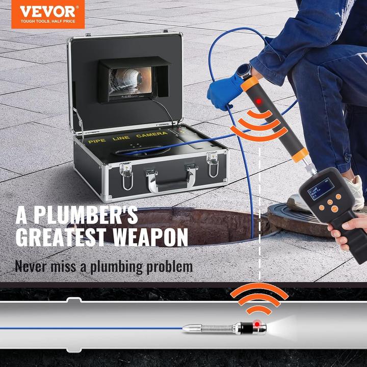 Actual product image Vevor Pipe Inspection Camera with Locator
