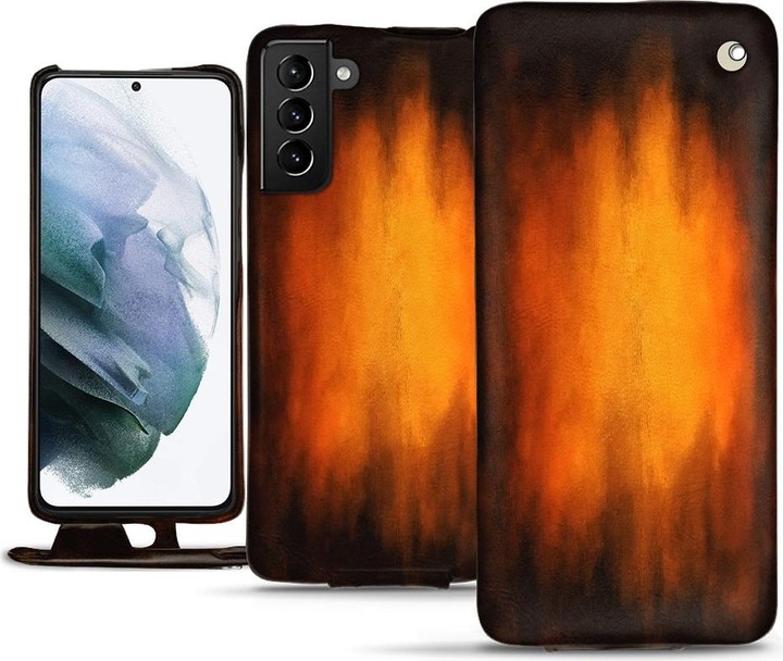 Noreve Lederschutzhülle vertikal (Samsung Galaxy S21+)