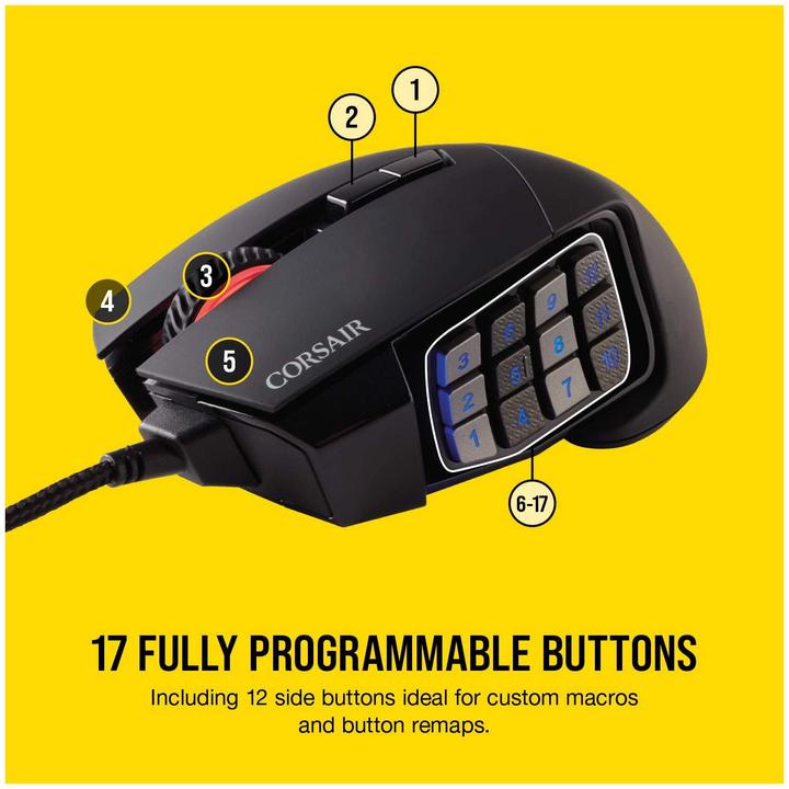 Immagine prodotto Corsair Scimitar RGB Elite (Cablato)