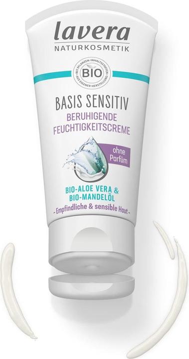 Actual product image Lavera beruhigende Feuchtigkeitscreme basis sensitiv Creme (50 ml)
