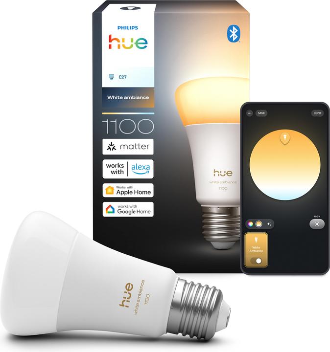 Image du produit Philips Hue A60 - A60 pre - 1100 - 1-pak (E27, 1100 lm, 1 x, D)