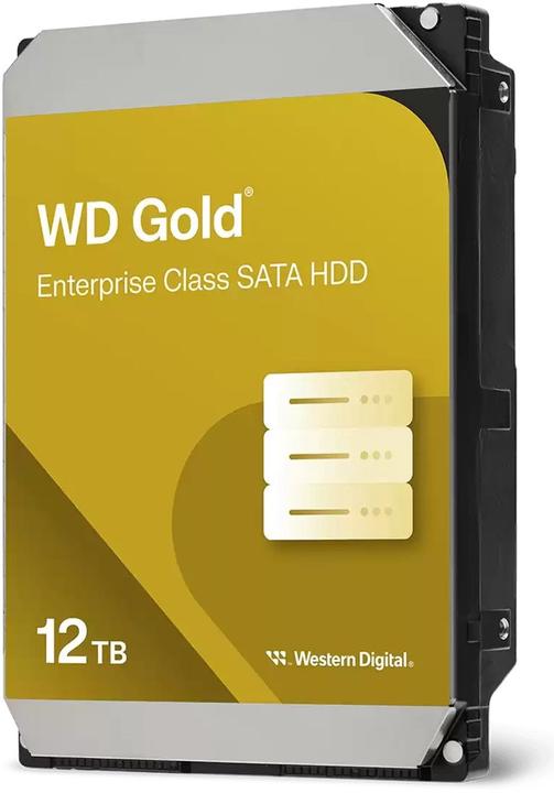 Image du produit WD HDD Gold 12TB SATA 512MB 3.5 (WD122KRYZ) (12 To, 3.5")