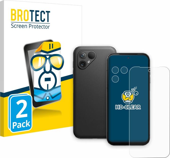 BROTECT Schutzfolie Displayschutz Klar (2 Stück, Fairphone 5)