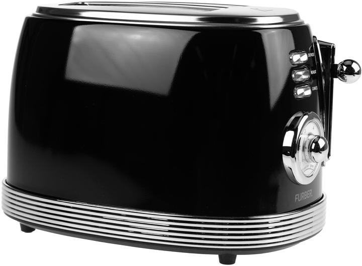 Produktbild Furber Toaster Brando Schwarz glanz