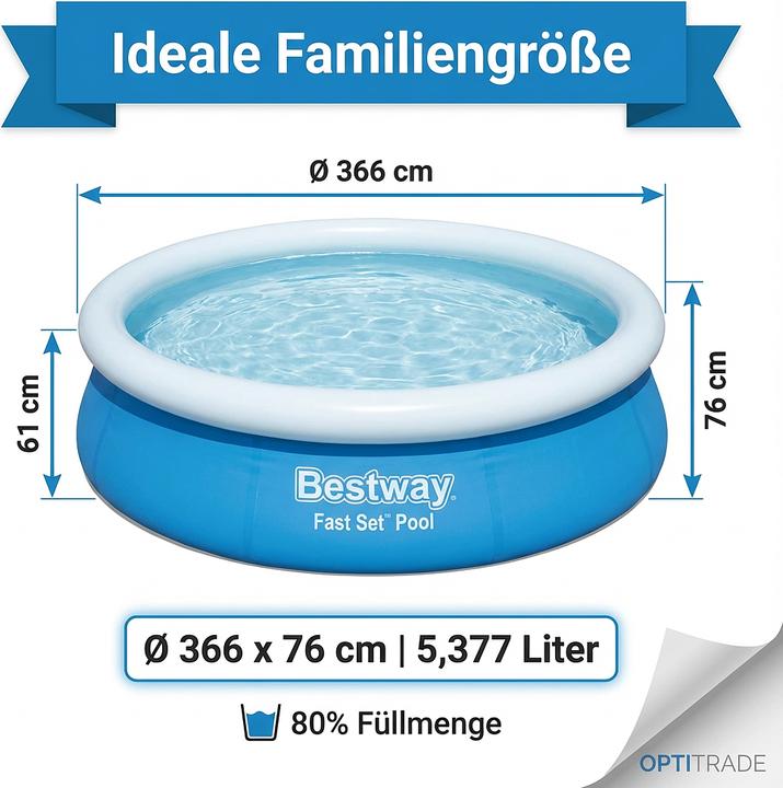 Productafbeelding Bestway Fast Set (Ø 366 x 76 cm)