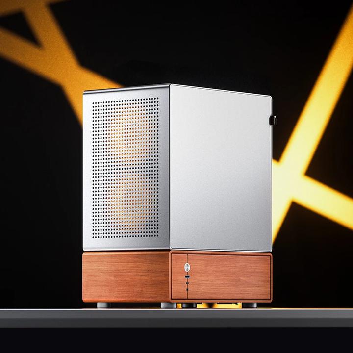 Image du produit Jonsbo T7 PC-Gehäuse, Midi-Tower, mATX, Tempered Glass - silber (ITX, mATX)