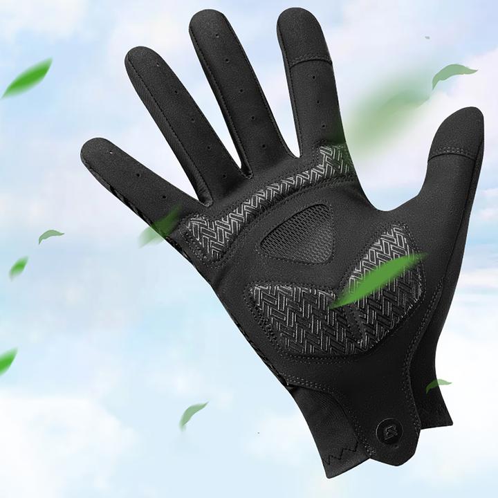 Actual product image Rockbros cycling gloves spring/summer/autumn, full, size: M - black (M)