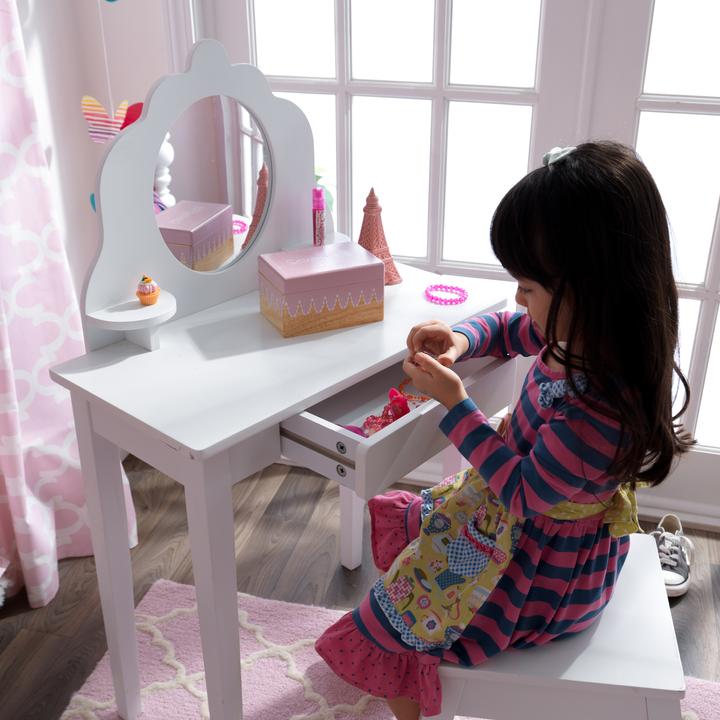 Produktbild KidKraft Mittlere Eitelkeit und Hocker (Kinderhocker)