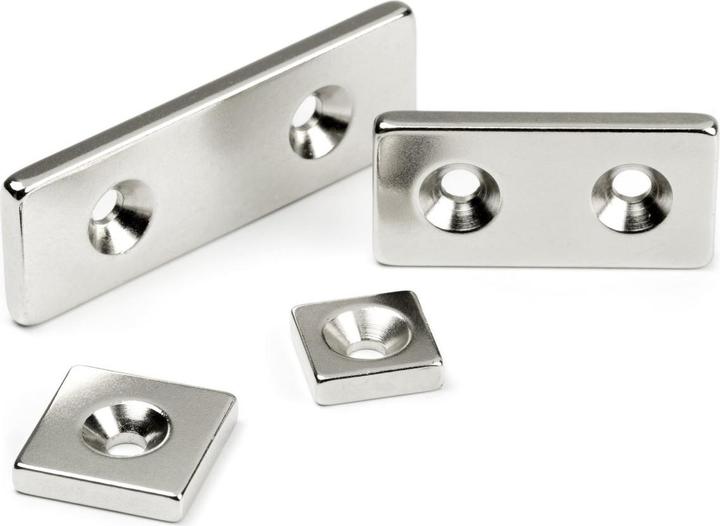 Produktbild Supermagnete Quadermagnet anschraubbar (1x)