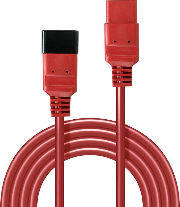 Actual product image Lindy 2m IEC C19 to IEC C20 extension red (2 m)