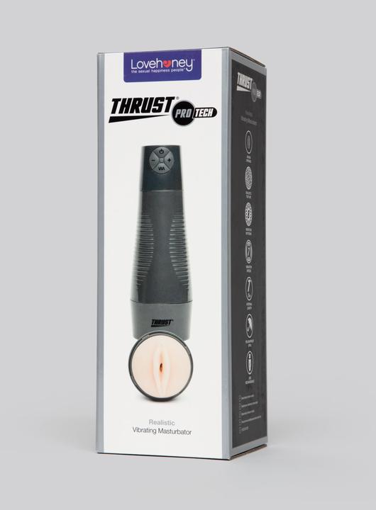 Actual product image Thrust Pro Tech realistischer vibrierender Masturbator