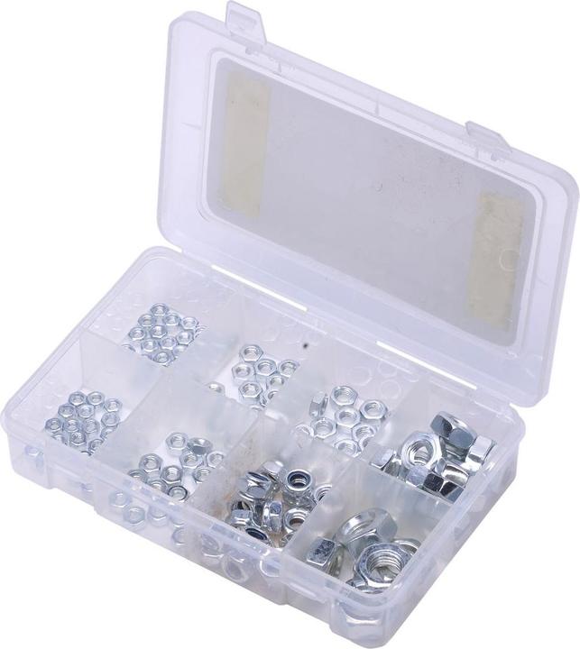 Produktbild SW-Stahl Sortiment Muttern (M3, M4, M5, M6, M7, M8)