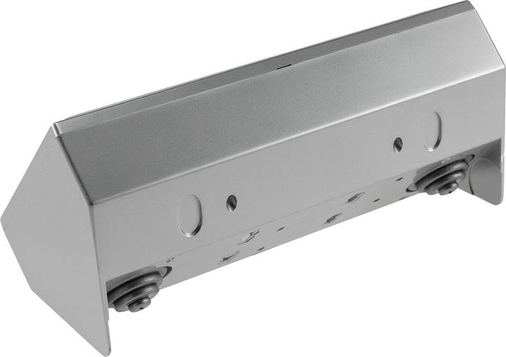 Produktbild Chilitec Steckdosenblock 23573, 2-fach, USB-A+C, 16A/250V, silber (2x, USB-A, USB-C)