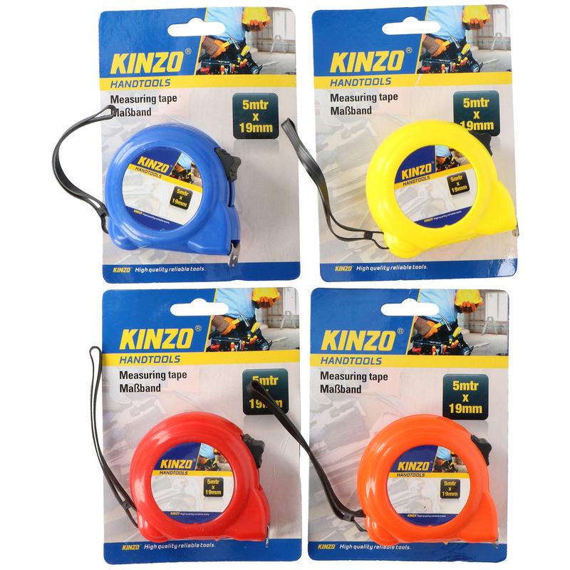 Thumbnail - Kinzo, Längenmesswerkzeug, Tape measurer 5mtr x 19mm PES