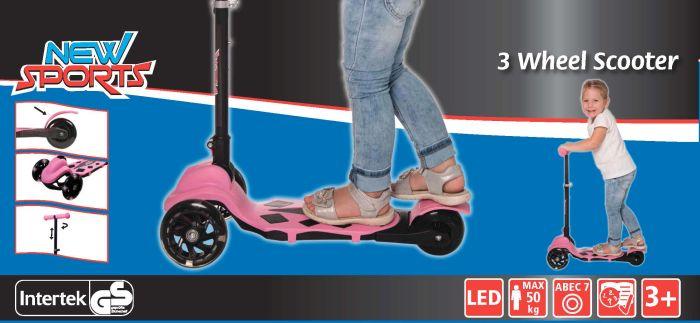 Actual product image New Sports 3-Wheel Scooter foldable