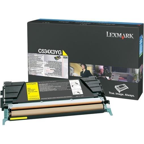Thumbnail - Lexmark, Toner, C534x3yg (Y)