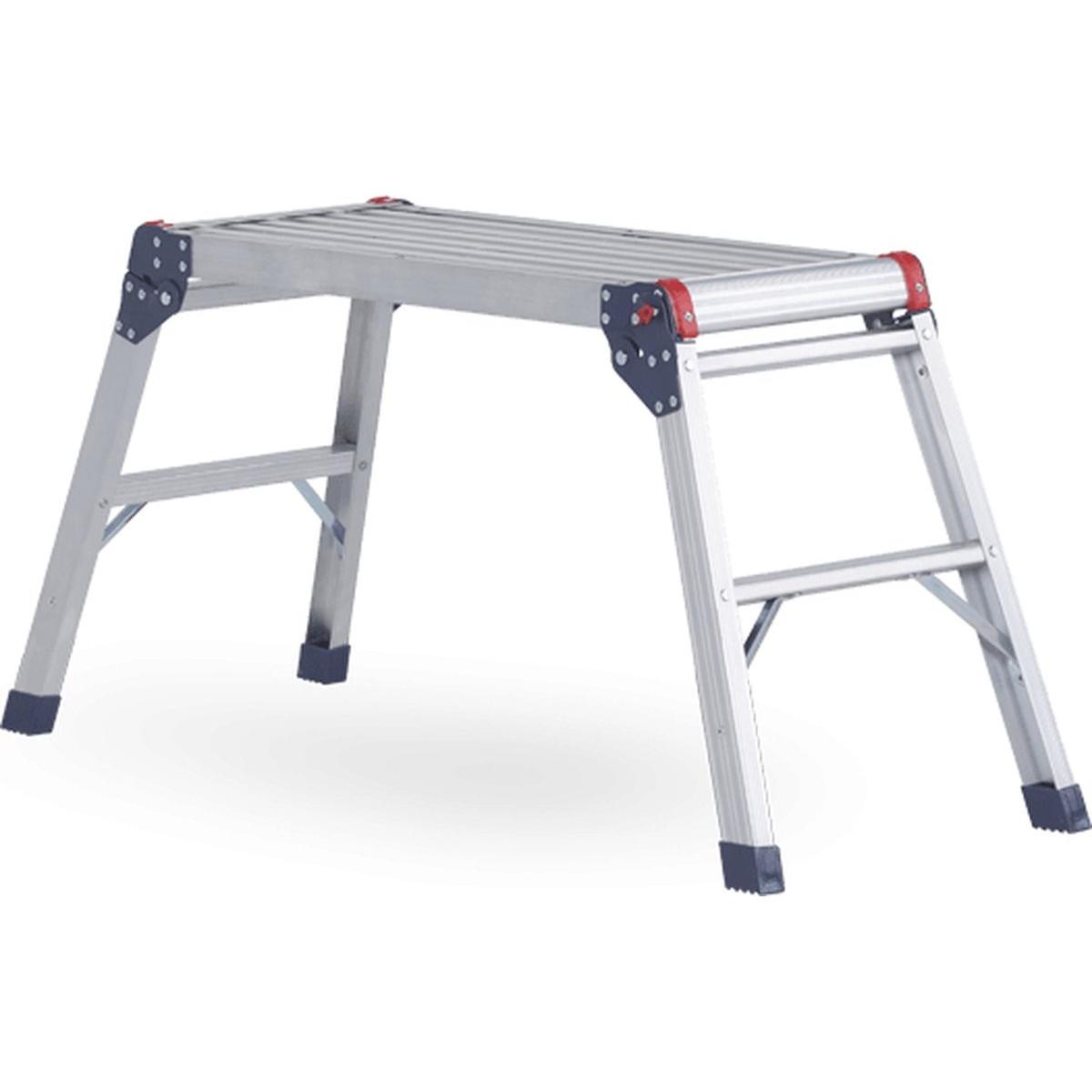 kaiserkraft, Scala a pioli, Piattaforma di lavoro in alluminio (Stile, 72 cm)