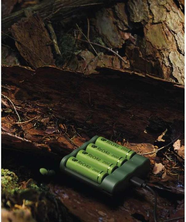 Produktbild GP Batteries Standard Series B52427U battery charger Household battery DC (4 Stk., AA, AAA, Ladegerät inkl. Akku)