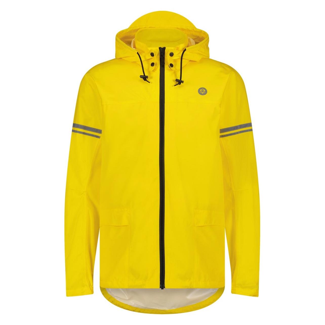 Agu, Unisex, Fietsjassen, Original Regenjas Essential - Geel - L - Dames & Heren - Waterdicht & Ademend (L), Geel, L