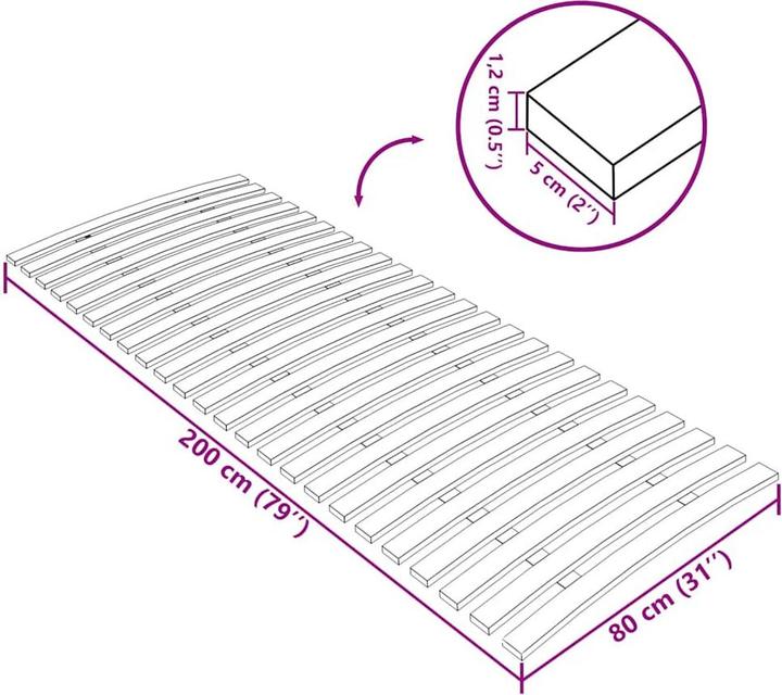 Actual product image vidaXL Lattenrost-Ersatz