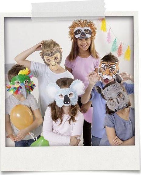 Actual product image Folia Children masks animals exotic
