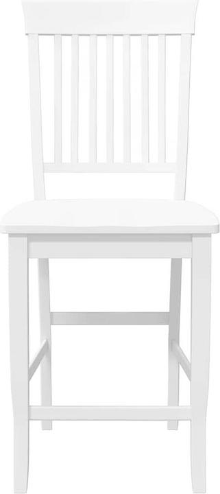 Image du produit VidaXL Tabouret de bar 2 pcs. Blanc Bois massif Hévéa