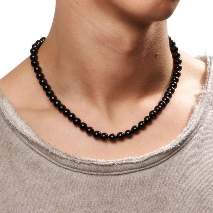 Produktbild Bijouteria Steinkette (Edelstahl, Onyx, 40 cm)
