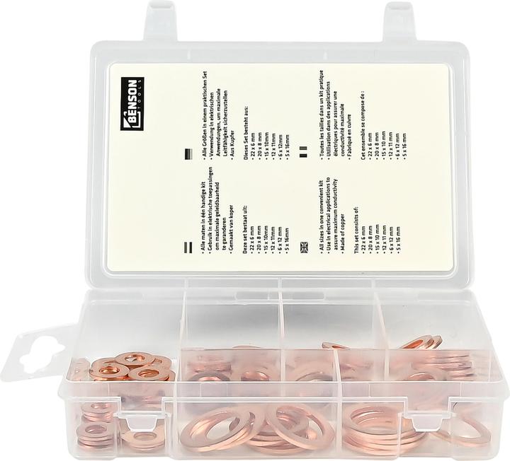 Benson Ringe Set Kupfer 80 Stück