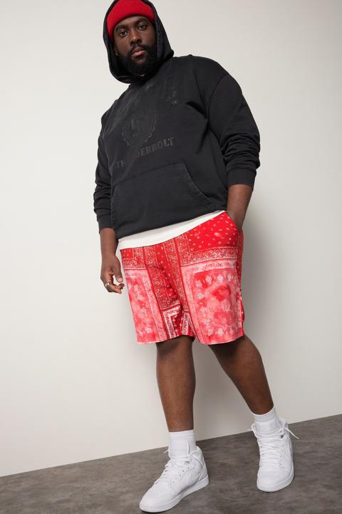 Actual product image Sthuge Bermuda shorts, elasticated waistband, all-over print, up to 8 XL (L)