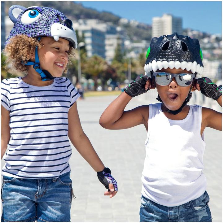 Actual product image Crazy Safety Shark Bicycle Helmet - Black (100501-06-01) (49 - 55 cm)