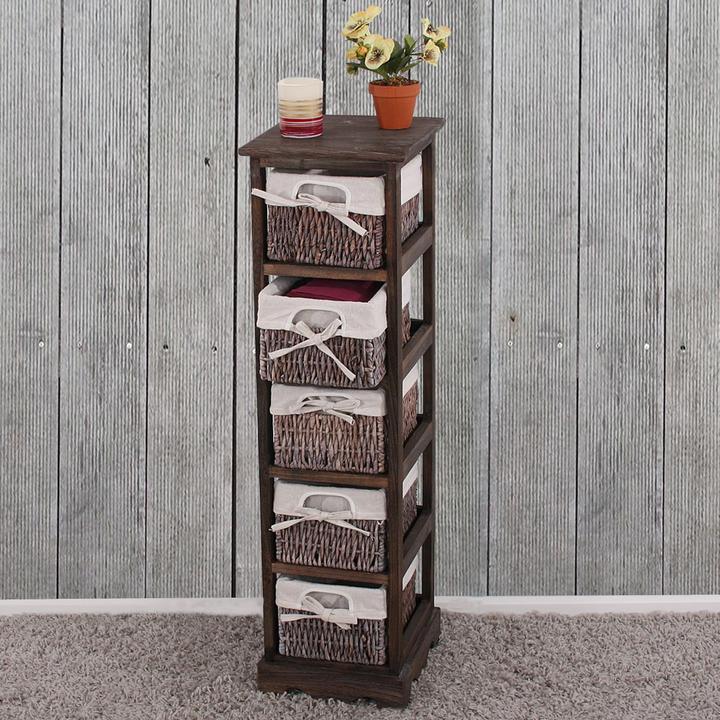 Produktbild JOHN316 Shabby Chic Kommode (25 x 28 x 90 cm)