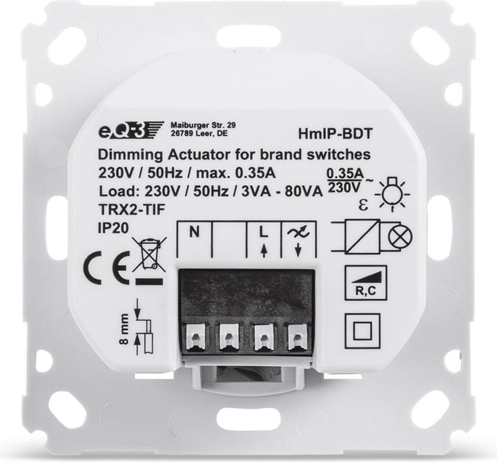 Produktbild Homematic IP Dimmaktor für Markenschalter (Dimmaktor)