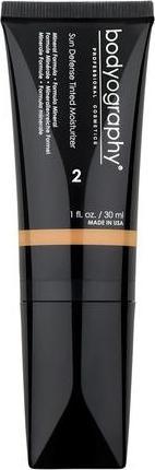 Bodyography Sun Defense Tinted Facial Moisturizer Skin Tint with SPF 12 (Sonnencreme Gesicht, SPF 12)