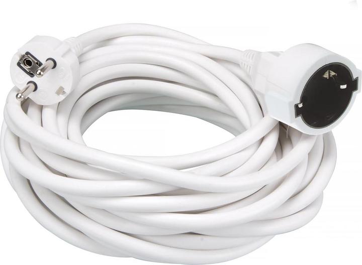 Produktbild Perel VERLÄNGERUNGSKABEL - 10 m - WEIss - 3G1.5 - SCHUTZKONTAKT (DEUTSCHES SYSTEM) (10 m)