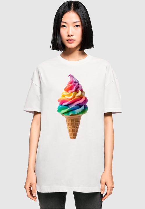 Actual product image Merchcode Ladies Pride Scoops Oversized Tee - 170401 (L)