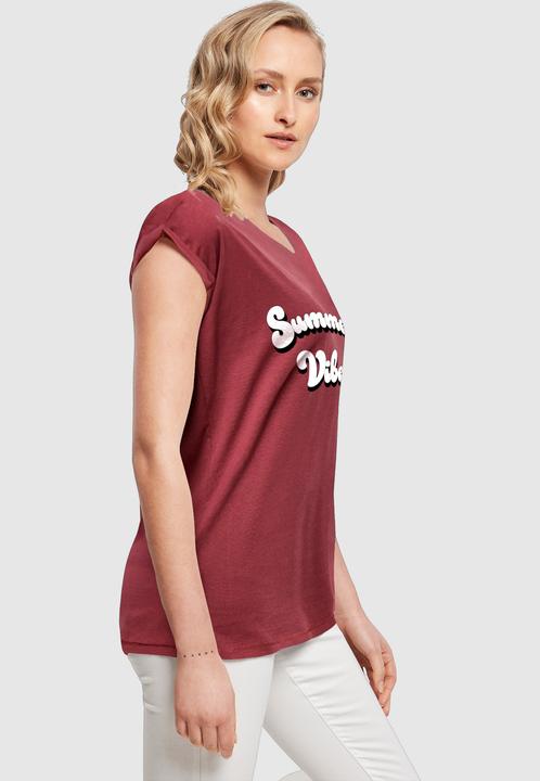 Produktbild Merchcode Ladies Summer Vibes Extended Shoulder Tee - 112619 (L)