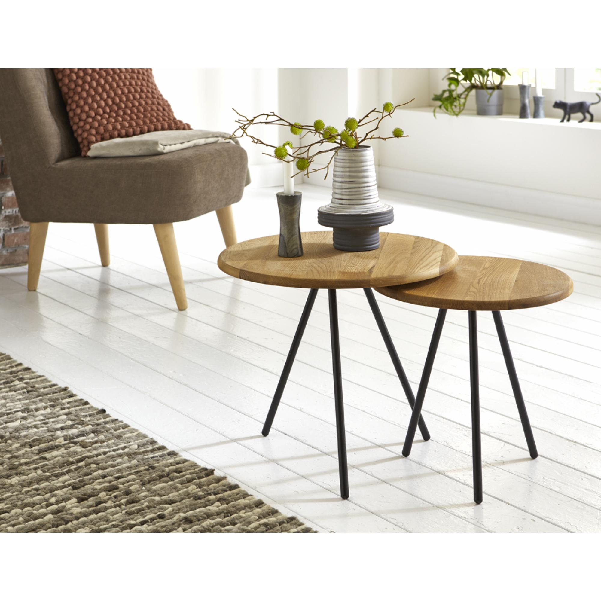 Thumbnail - HAKU Möbel, Couchtisch + Beistelltisch, Hugo (50 x 50 x 43 cm)