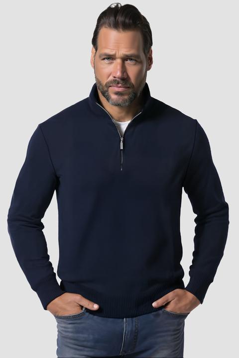 Produktbild JP1880 JP 1880 Stricktroyer, Stehkragen, Zipper, Langarm, bis 7 XL (L)