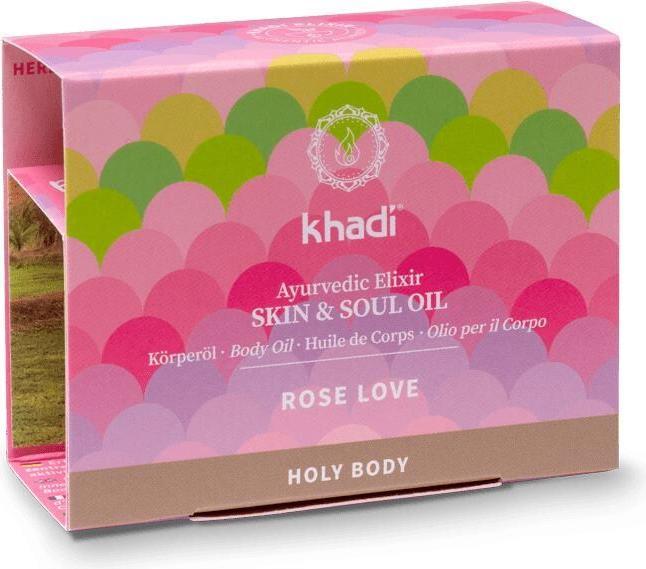 Image du produit Khadi Huile corporelle Rose Love 10 ml (Huile pour le corps, 10 ml)