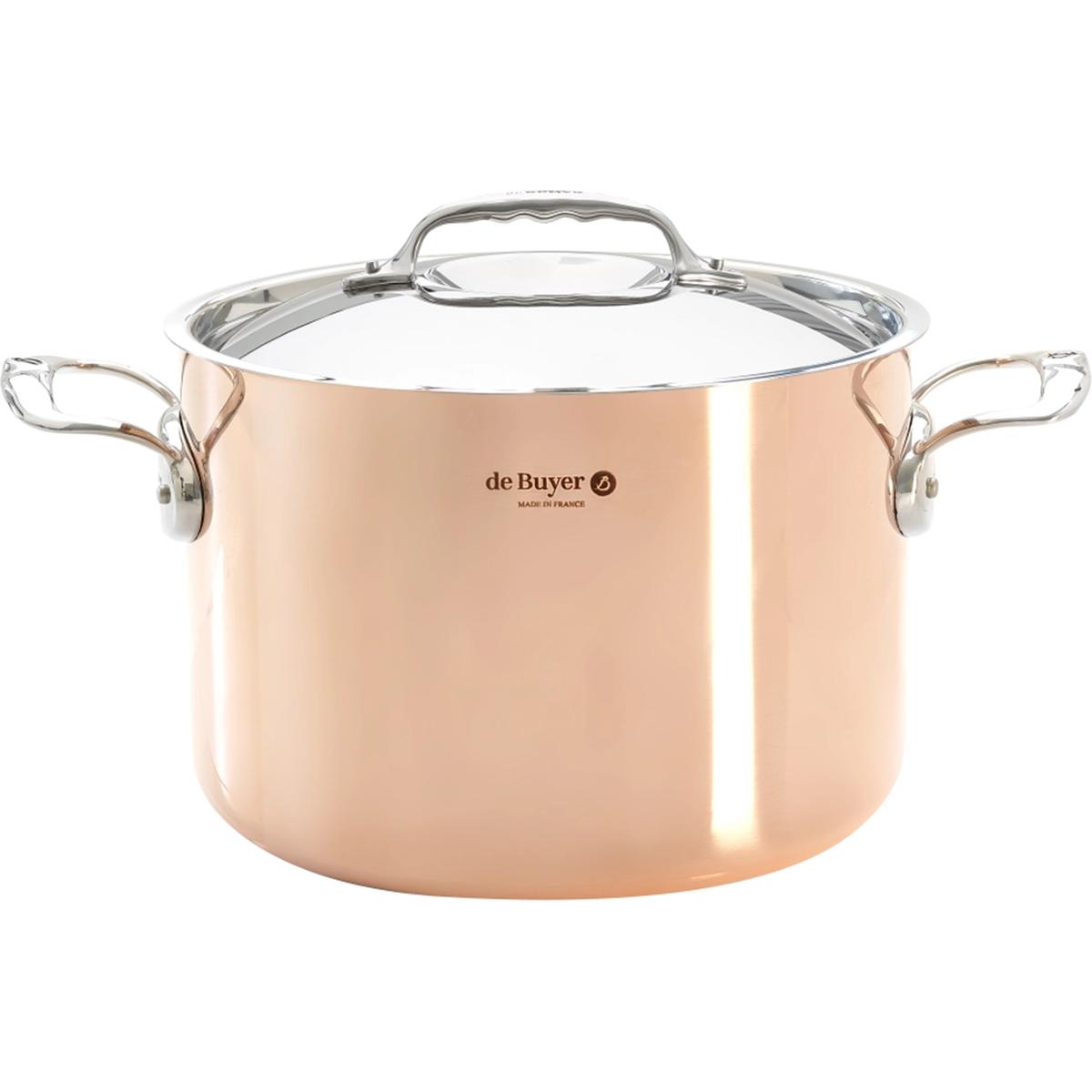 De Buyer Argento/Rame Prima Matera Pentola A Induzione, Con Coperchio, Padella + Pentola,