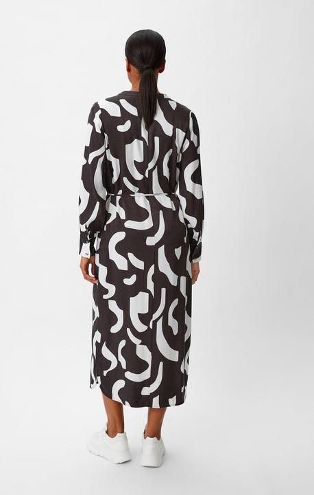 Image du produit Comma Kleid Twill-Kleid mit Stoffgürtel (38)