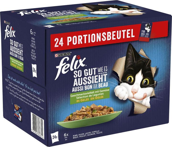 Produktbild Felix Fleisch mit Gemüse (Adult, 24 Stk., 2040 g)