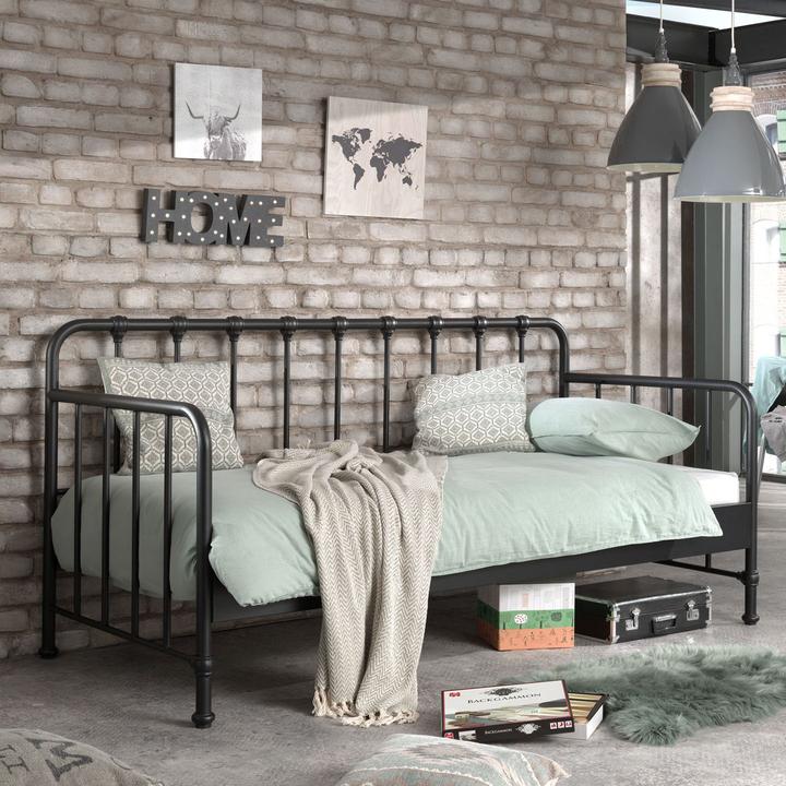 Image du produit Vipack Bronxx Lit Capitain Noir 90X200Cm (90 x 200 cm)