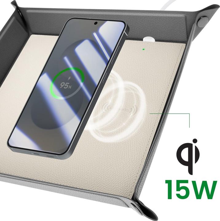 Produktbild 4smarts Ladestation Smarttray Grau, Gleichzeitige Ladevorgänge (15 W)
