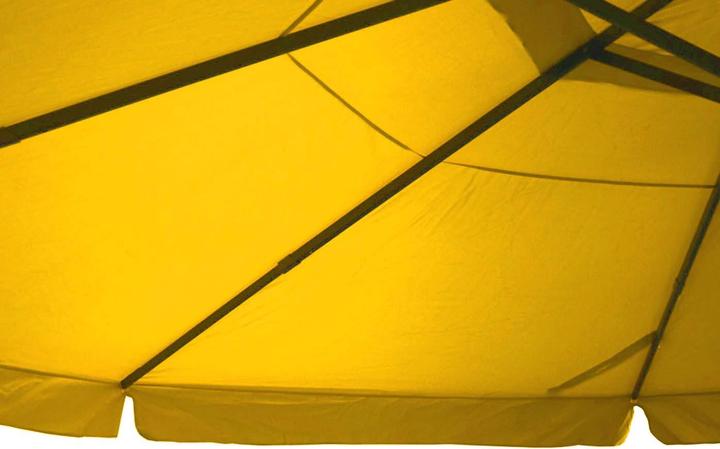 Image du produit Mendler Parasol Meran Pro, Gastronomie Parasol de marché avec volant Ø 5m polyester/alu, jaune sans pied (5 m)