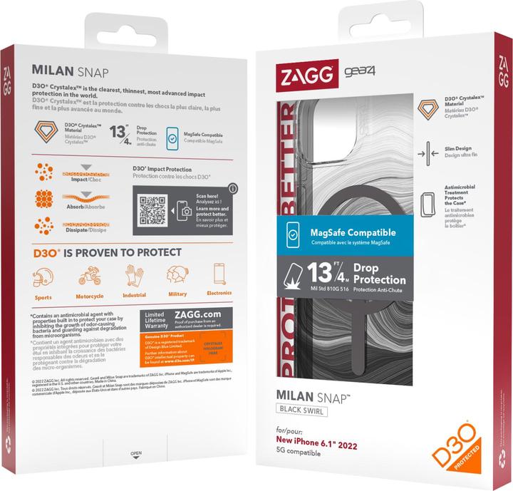 Actual product image Zagg Gear4 Cases Denali Snap Apple (Apple iPhone 14)