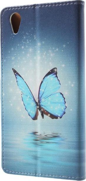 Produktbild MU Style Leder Bookcover Hülle mit Muster (Xperia XA1 Plus)