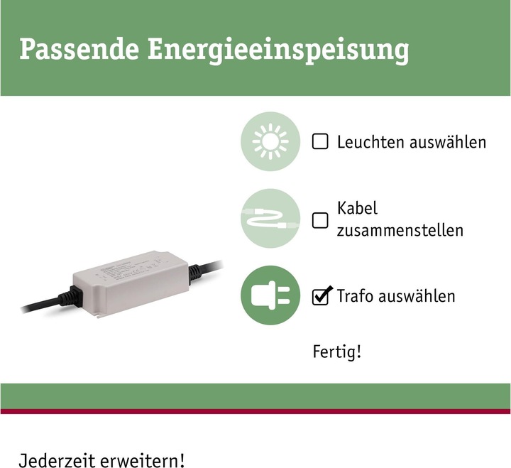 Actual product image Paulmann Outdoor Plug & Shine Power Supply 30W