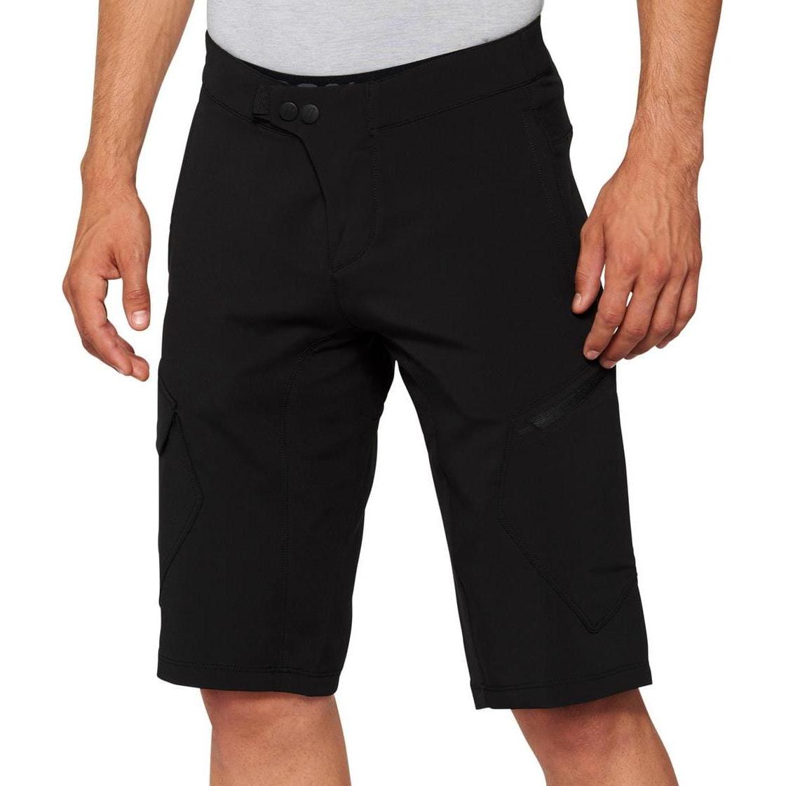 Thumbnail - 100%, Herren, Velohosen, Ridecamp Shorts (30), Schwarz, 30