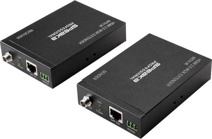 SpeaKa Professional Extender (extension) SP HDE 300 HDMI® via network cable RJ45 60 m (Extender)